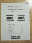 Original Onkyo Service Manual For The CP-1015A Turntable Repair. Fixed Price $11.98.