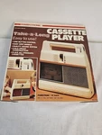 Vtg New Old Stock 1982 Nasta Take-a-long Portable Cassette Player Power Tronic. Fixed Price $69.95.