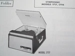 Symphonic 1717 & 1794 Phonograph Photofact. Fixed Price $6.50.