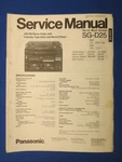 Panasonic SG-D25 Cassette Service Repair Manual Factory Original The Real Thing. Fixed Price $11.90.
