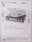 Howard Sams Photofact Folder Radio Parts Manual Panasonic SG-570 Record Player. Fixed Price $14.95.