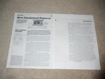 Aiwa Ultimate Turntable Review, LP-3000U, Very Rare! 2 Pg, 1980, Specs. Fixed Price $9.99.