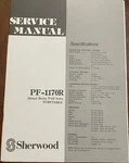 Sherwood PF-1170R Direct Drive Auto Turntable Original Service Repair Manual. Fixed Price $19.94.