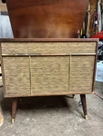 Truetone Vintage Stereo Record Player Console Mid-century Wooden Cabinet. Fixed Price $250.00.