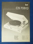 Dual Turntable Owner Manual Factory Original The Real Thing. Fixed Price $16.50.