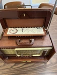 Vintage Zenith Trans-oceanic Wavemagnet Tube Radio Mid-century Shortwave Tan. Fixed Price $300.00.