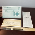 Vtg Original Ge Portable 8 Track Player Radio 3-5507B Instructions Guide & Cert. Fixed Price $19.67.