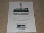 Thorens TD-224 Turntable Record Changer Ad, 1964, Articles, Info. Fixed Price $9.99.