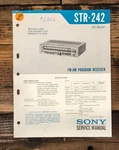 Sony STR-242 Receiver Service Manual *original*. Fixed Price $14.97.