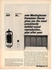 1963 Westinghouse Turntable Fm 7 Speaker Transistor Stereo Mcm Cabinet Print Ad. Fixed Price $9.95.