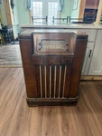 Vintage Philco Tube Console Radio Model 47-1227 Needs Restoration. Turns. Fixed Price $155.00.
