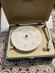 Vintage Montclair Record Player Blue & Ivory 5 Speed #ed 210 Works Needle. Fixed Price $79.75.
