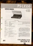 Sony PS-LX550 Record Player / Turntable Service Manual *original*. Fixed Price $19.97.