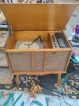 Vintage 1960'S Delmonico Nivico Stereo Am Fm Record Player Console. Fixed Price $200.00.