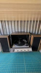 Vintage Zenith Solid State Sterophonic Record Player With Speakers. Fixed Price $225.00.