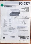 Sony PS-LX52Y Record Player / Turntable Service Manual *original*. Fixed Price $14.97.