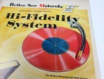 Motorola Radio Phonograph Fidelity Turn Table Vtg 1953 Magazine Print. Fixed Price $8.81.