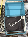 Vintage Montgomery Ward Airline Record Player Gen 748A Solid State Portable Teal. Fixed Price $79.99.
