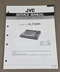 Jvc Turntable Model AL-F30BK Service Manual D-3072. Fixed Price $54.95.