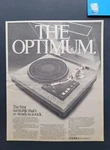 Optonica RP-3636 Turntable Promo Print Advertisement 1977. Fixed Price $7.95.