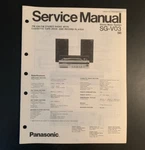 Panasonic SG-V03 Record Player, Tape, Am/fm, Original Service Manual 1981. Fixed Price $12.99.