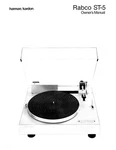 Harman Kardon ST-5 Turntable Owners Manual. Fixed Price $22.24.
