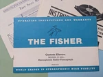 Fisher Custom Electra Model E-492 Radio Phonograph Console User Manual. Fixed Price $19.99.