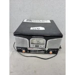 Craig Classic Retro Record Player Am Fm Radio Cd Bluetooth Black Silver Mcm. Fixed Price $79.98.