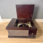 Vintage V-m Corporation Model 1285-TRI-O-MATIC Turntable Record Player 4-SPEED. Fixed Price $399.99.