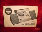 Rare Vintage Webcor Holiday Portable Stereo Fonograf Instruction Manual 1153. Fixed Price $12.99.