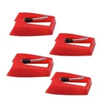 4 Pack Ruby Record Player Needle Turntable Stylus Replacement For Ion Red. Fixed Price $14.58.