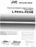 Jvc L-F210B Turntable Owners Instruction Manual Reprint. Fixed Price $22.24.