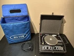Vintage Hilton MICRO-75C Sound System Turntable Nice Pre Owned Condition W/ Case. Fixed Price $349.00.