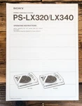 Sony PS-LX320 PS-LX340 Record Player / Turntable Owners User Manual *original*. Fixed Price $24.97.