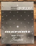 Marantz TT530 Record Player / Turntable Service Manual *original*. Fixed Price $19.97.
