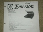 Oem Emerson Model Cdt 100 Automatic Turntable Service Manual. Fixed Price $5.00.