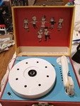 Vanity Fair Model 607 Vtg Record Player Portable Children's Musical Toy Plays. Fixed Price $30.00.