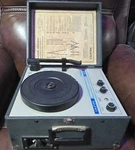 Vintage Califone 1430C Portable Classroom Record Player 4-SPEED Tested Analog. Fixed Price $135.00.