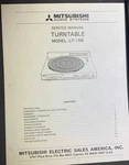 Mitsubishi LT-156 Turntable Service Manual Photocopy. Fixed Price $24.99.