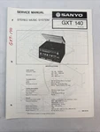 Vintage Sanyo Service Manual Model Number Gxt 140. Fixed Price $10.00.
