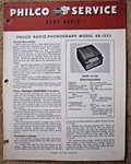1947 Vintage Original Philco Model 48-1253 Radio Phonograph Service Manual. Fixed Price $15.00.