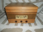 Cool Trav-ler Tube Radio Record Player Model 5044,OLD Phonograph,small Wood Case. Fixed Price $129.95.