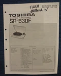 Toshiba SR-B30F Stereo Turntable Original Service Repair Manual. Fixed Price $16.94.