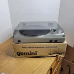 Gemini XL-20 Belt Drive Manual Turntable With Original Box Works (needs Needle). Fixed Price $64.99.