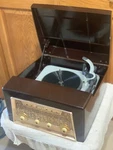 Vintage 1958 Admiral Tube Radio Eco Rf Player Model RP4A Bakelite Case Works. Fixed Price $295.00.
