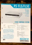 Sony PS-FL5C Record Player / Turntable Service Manual *original*. Fixed Price $24.97.