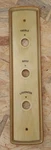 1957 Rca SHF-8 New Orthophonic High Fidelity Rec Player Control Knobs Back Plate. Fixed Price $29.50.