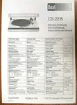 Dual Turntable Service Manual Original Not Copy For Model. Fixed Price $12.95.