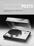 C1980 Luxman PD270 Turntable Dealer Brochure Vintage Hifi Stereo Audiophile. Fixed Price $19.00.