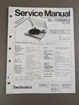 Technics Directdrive Auto Turntable System SL-1700 MK2 Servman Supplement D-4903. Fixed Price $54.95.